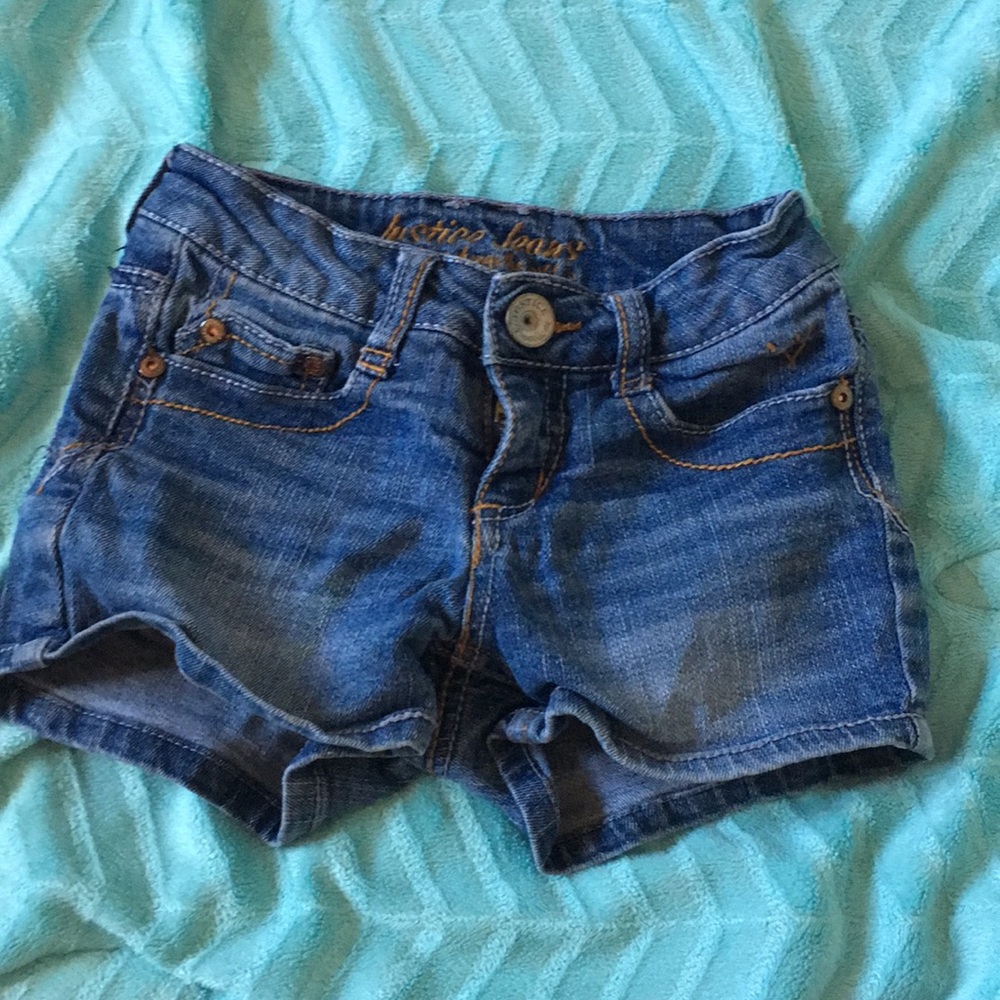 Justice jean shorts